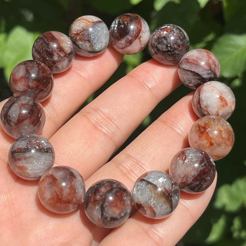 14.5mm stretchable chunky fire‎ quartz bracelet
